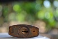 Close-up of rusty old  padlock Royalty Free Stock Photo