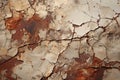 a close up of a rusty wall with peeling paint