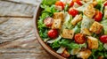 Close-up of salad bowl with tomatoes and cheese Royalty Free Stock Photo