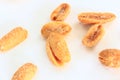 Close up of Salted Peanuts