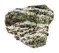 raw chrysotile serpentine mineral isolated Royalty Free Stock Photo