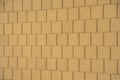 Close-up of a sand colored concrete wall blocks of a building Royalty Free Stock Photo