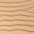 Close Up Sand Dunes in Desert Showing Ripple Texture with Horizontal Pattern Royalty Free Stock Photo