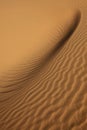 Close-up of sand pattern in the desert Royalty Free Stock Photo