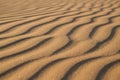 Close-up of sand ripples in a desert Royalty Free Stock Photo