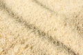 Close-up sand texture background with selective focus. Summer beach surface. Sandy nature Royalty Free Stock Photo