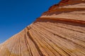 Close up of sandstone fin formation