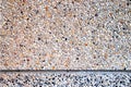 Close-up sandstone floor at paver walkway.