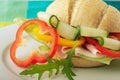 Close-up of a sandwich Royalty Free Stock Photo