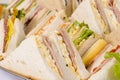 Close Up Sandwich Platter Royalty Free Stock Photo