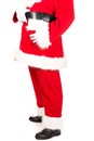 Close up on Santa Claus silhouette Royalty Free Stock Photo