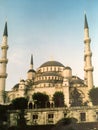 Close up of Santa Sofia mosque and turrets, Istanbul, Turkey Royalty Free Stock Photo