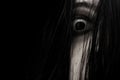 Close up of scary ghost woman eye Royalty Free Stock Photo
