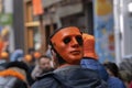 Close Up Scary Mask At Kingsday At Amsterdam The Netherlands 27-4-2023