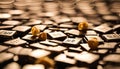 Close-up of a Scattered Collection of Shiny Metallic Objects