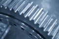 Close-up scene  pinion gear part . Royalty Free Stock Photo