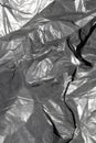 Close Up of A Screwed Up Bin Bag Plastic Material Royalty Free Stock Photo