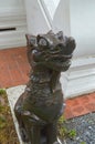 sculpture of chinese dragon, thailand temple Royalty Free Stock Photo