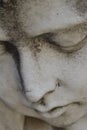 Close up of a Sculpture Face at the Recoleta Cemetery in Bueons Aires