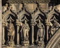 Sculptured Facade of St. Giles Cathedral in Edinburgh, Scotland