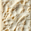 Close-up seamless texture of cheese with delicate holes and creamy, rich texture, a perfect