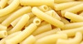 Close-up of sedanini rigati pasta