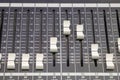 Audio on controller panel for mix and record Royalty Free Stock Photo