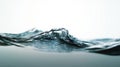 A Close-Up of a Serene Water Surface Showcasing the Beauty of Fluid Motion and Light Reflection Royalty Free Stock Photo