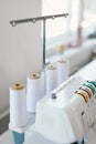 Close Up Of Serger Or Overlocking Sewing Machine Royalty Free Stock Photo