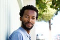 Close up serious african american man staring Royalty Free Stock Photo