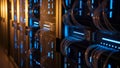 Data Center Servers Modern IT Infrastructure, Cloud Computing Royalty Free Stock Photo