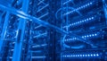 Server Room Data Center Network Technology, Hosting, IT Infrastructure Royalty Free Stock Photo