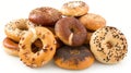 Close up of sesame seed bagels Royalty Free Stock Photo