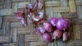 Close up of shallots