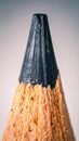 Close-up of a Sharpened Graphite Pencil Tip Royalty Free Stock Photo