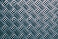 Close-up of a sheet of aluminium checker plate. Industrial background concept. With colour toning Royalty Free Stock Photo