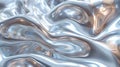 A close up of a shiny metallic surface with waves, AI Royalty Free Stock Photo