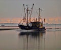 Close up of a ship returning from the north sea