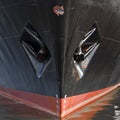 Close-up of a ship's hull