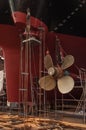 Close-up of ships propeller in dry-dock Royalty Free Stock Photo