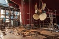 Close-up of ships propeller in dry-dock Royalty Free Stock Photo