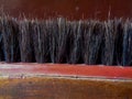 Close-up of a shoe polish brush Royalty Free Stock Photo