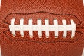 Close-up shoelace American football for background, macro, laces Royalty Free Stock Photo