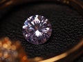 Close up shoot of beautiful, shiny, multi colored diamonds crystal gemstones Royalty Free Stock Photo