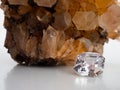 Close up shoot of a beautiful and sparkling diamond