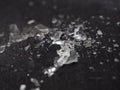 Close up shoot of broken glass