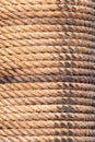 Old sailboat rope background texture. Portrait version Royalty Free Stock Photo