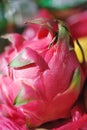 Close Up shoot of Pitahaya fruit