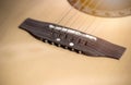 Close up shot of acoustic guitar Royalty Free Stock Photo