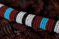 RICH AFRICAN BEADWORK 03 Royalty Free Stock Photo